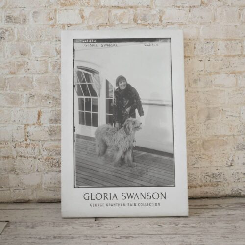 Gloria Swanson Poster: Icon of Silent Film Era. Celebrates the Hollywood Golden Age and Swanson's legacy, ideal for cinema enthusiasts and vintage decor.