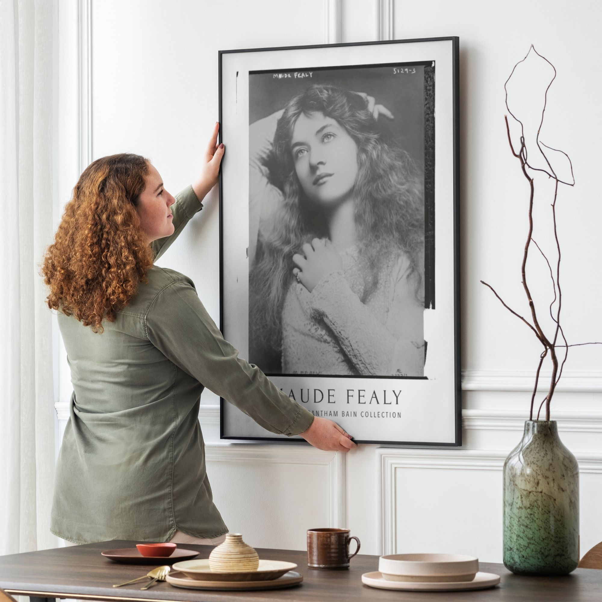 Maude Fealy Silent Film Era Poster: A tribute to the celebrated actress, known for her work in early cinema, perfect for film enthusiasts and as a classic decorative piece for any space.