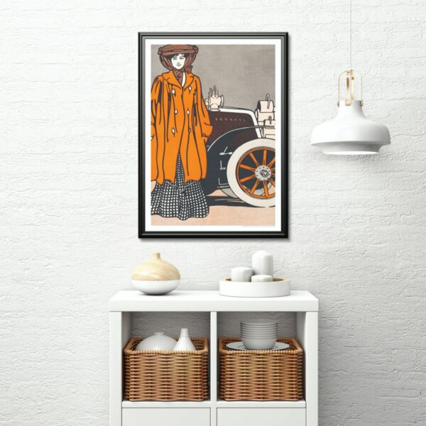 Edward Penfield-Inspired 1900s Vintage Print: Art Nouveau Retro Wall Art for Art Collectors and Vintage Advertising Enthusiasts