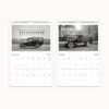 2024 Wall Calendar titled 'Delivery Cars of the 1920s', featuring high-resolution images of historic delivery vehicles from the 1920s, complete with detailed historical descriptions and ample space for notes. Ideal for history and automobile enthusiasts interested in the evolution of delivery services.