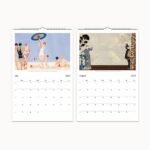 2024 George Barbier Art Deco Wall Calendar, featuring vibrant early 20th-century fashion illustrations, with space for notes and framable prints, a perfect gift for lovers of classic art and elegance.