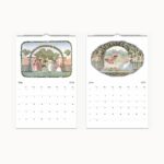 2024 Wall Calendar featuring the charming children's illustrations of Henriëtte Willebeek le Mair, with space for personal notes, perfect for gifting and preserving timeless art.