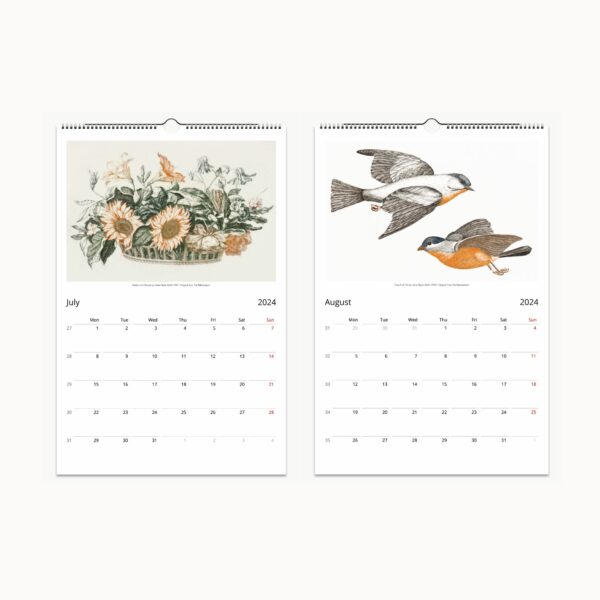 2024 Dutch Masterpieces Wall Calendar featuring Johan Teyler's exquisite tulip artwork, capturing the essence of Dutch Golden Age artistry for collectors and enthusiasts.