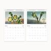 2024 'A Year in the Garden' Wall Calendar featuring Robert John Thornton's botanical art from 'The Temple of Flora', perfect for nature and art lovers.