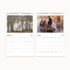 2024 Scandinavian Art & Lifestyle Calendar with classic artworks by Sohlberg, Hammershøi, and others, with space for notes and Hygge-inspired living.