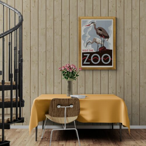 Wildlife-themed poster on museum-quality paper, celebrating nature's balance and beauty. Available in various sizes for framing.