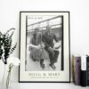 Fairbanks & Pickford Silent Film Era Poster: Honoring the iconic Hollywood couple and United Artists founders, ideal for classic film buffs and vintage decor enthusiasts.