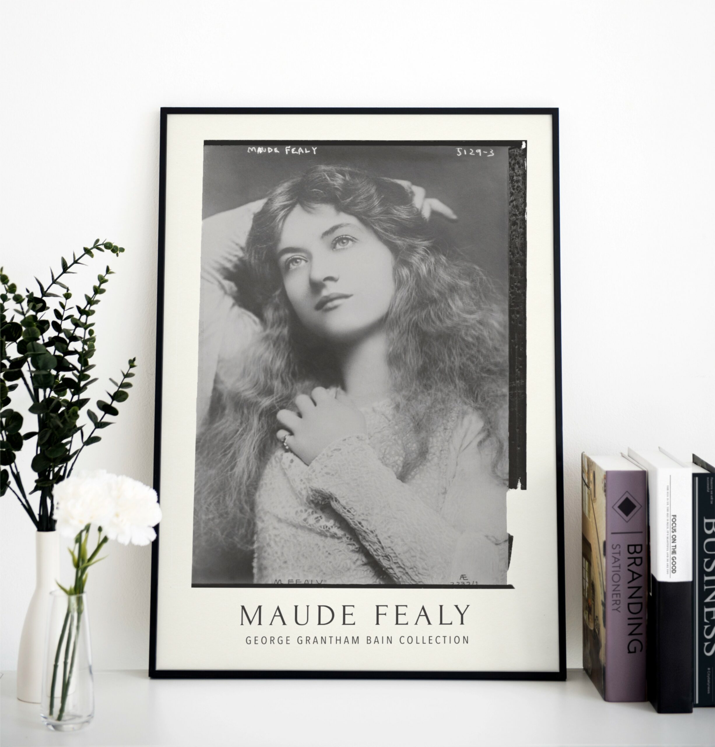 Maude Fealy Silent Film Era Poster: A tribute to the celebrated actress, known for her work in early cinema, perfect for film enthusiasts and as a classic decorative piece for any space.
