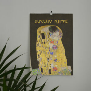 2024 Wall Calendar with Gustav Klimt's masterpieces, providing monthly artistic inspiration and space for personal notes, with collectible prints suitable for framing.