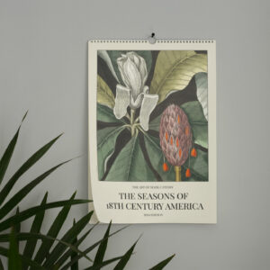 2024 'The Seasons of 18th Century America' Wall Calendar with Mark Catesby's botanical prints, combining historical art with daily utility, on eco-friendly paper, suitable for framing.