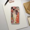 Gustav Klimt inspired phone case featuring the Girlfriends painting, with vibrant colors and intricate patterns, offering both a fashionable accessory and a protective cover for art-loving smartphone users.
