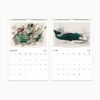 Wall Calendar featuring A History of the Earth and Animated Nature by Oliver Goldsmith, available in Ledger and Letter sizes, showcasing meticulously detailed wildlife illustrations for home or office decor and educational use.