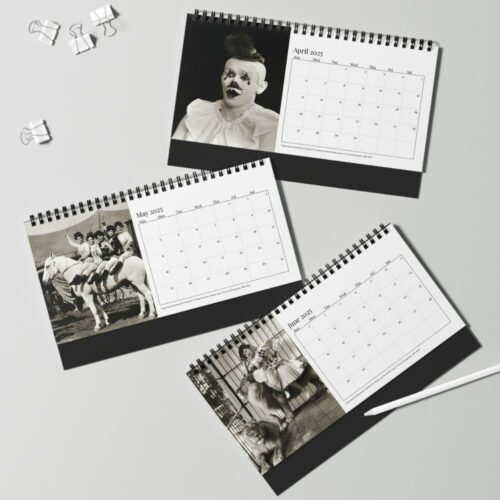 Frederick W. Glasier Circus Desk Calendar – Vintage Performers and Spectacles Photography for Collectors and Enthusiasts