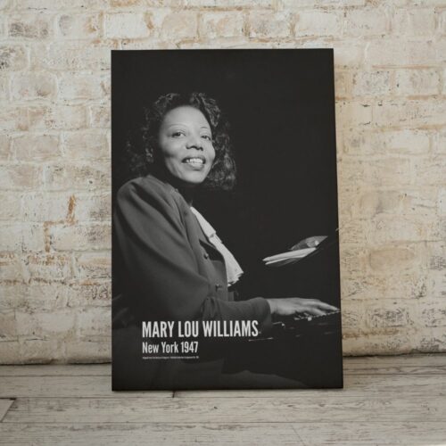 Mary Lou Williams Jazz Era Poster - Pianist and Composer Tribute - Elegant Vintage-Inspired Music Wall Art for Home and Office Decor - Ideal Gift for Jazz History Enthusiasts.
