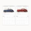 Vintage Oldsmobile B-44 Wall Calendar, Classic Red American Car Illustration, Nostalgic Automotive Decor, Retro Style Monthly Calendar for Home and Office, Collectible Gift for Classic Car Enthusiasts and Dad