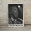 Ornette Coleman jazz poster, capturing the essence of his avant-garde style and contributions to free jazz, perfect for music lovers' collection or as unique decor.