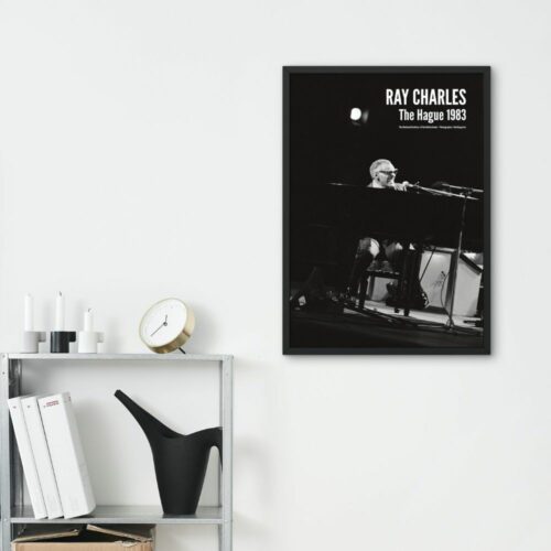 Ray Charles Commemorative Poster - A Tribute to the Genre-Defying Musical Genius and Cultural Icon.