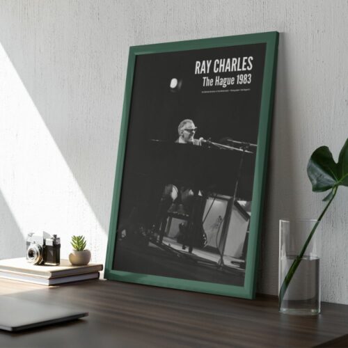 Ray Charles Commemorative Poster - A Tribute to the Genre-Defying Musical Genius and Cultural Icon.