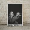 Vintage Roy Eldridge Playing Trumpet, Swingin' on the Town Poster - Ideal Jazz Musician Decorative Art for Home or Gift for Jazz Enthusiasts.