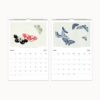 March and April 2025 calendar pages displaying elegant butterfly motifs with a straightforward calendar grid.