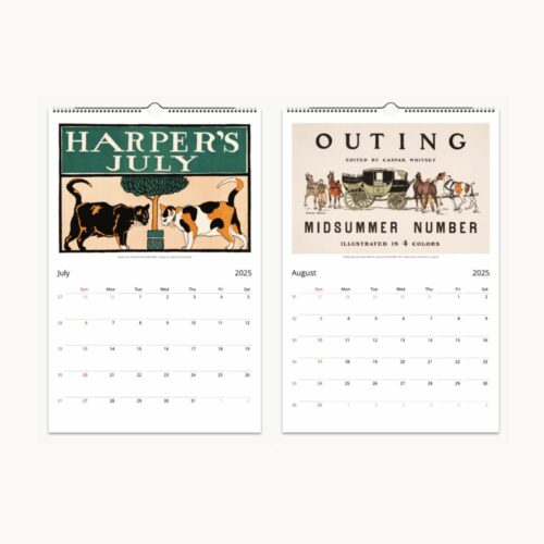 Edward Penfield Wall Calendar featuring iconic American illustrations and poster art.