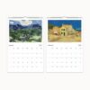Vincent van Gogh 2025 Wall Calendar featuring 'Starry Night' and sunflower paintings, ideal for art lovers and home decor.