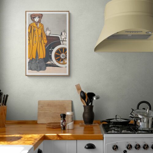 Edward Penfield-Inspired 1900s Vintage Print: Art Nouveau Retro Wall Art for Art Collectors and Vintage Advertising Enthusiastsx