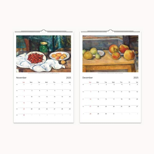 Paul Cezanne Wall Calendar featuring Post-Impressionist art, timeless paintings, and decorative wall planner. Includes monthly masterpieces, high-quality framable designs, and spacious date layouts. Perfect gift for art lovers and collectors.