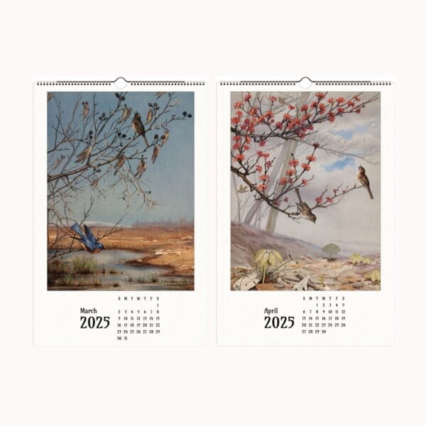 A beautifully designed botanical art calendar featuring the delicate watercolor paintings of 19th-century artist Fidelia Bridges. Each month showcases intricate floral and bird illustrations, capturing nature’s elegance in vintage botanical style. Ideal for art lovers, nature enthusiasts, and collectors of historical female artists' works.