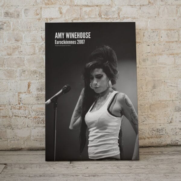 Amy Winehouse Jazz Poster - Vintage Music Wall Art, Black and White Print, Soulful Home Decor, Gift for Music Lovers, Retro Aesthetic