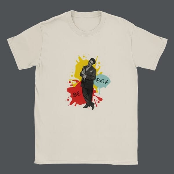 Jazz T-Shirt featuring vibrant jazz art; perfect Jazz Lover Gift for fans attending Jazz Festivals or Jazz Clubs. Ideal Jazz Band Tee for musicians, blending Jazz and Blues themes in a stylish Jazz Music Shirt.