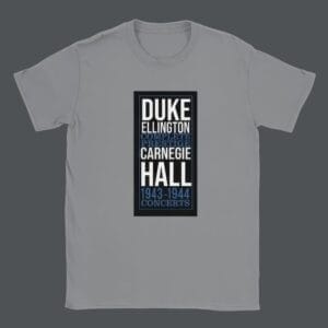 Duke Ellington T-Shirt featuring vintage jazz art; perfect Duke Ellington Merchandise for fans attending concerts or jazz clubs. Ideal Duke Ellington Band Tee for musicians, blending classic jazz themes in a stylish Duke Ellington Graphic Tee.