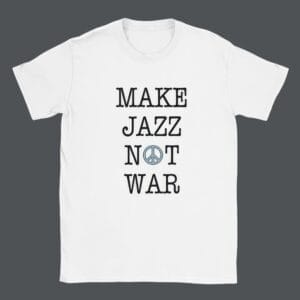 Jazz T-Shirt featuring vibrant jazz art; perfect Jazz Lover Gift for fans attending Jazz Festivals or Jazz Clubs. Ideal Jazz Band Tee for musicians, blending Jazz and Blues themes in a stylish Jazz Music Shirt.