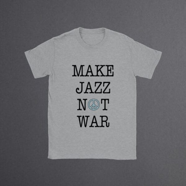 Jazz T-Shirt featuring vibrant jazz art; perfect Jazz Lover Gift for fans attending Jazz Festivals or Jazz Clubs. Ideal Jazz Band Tee for musicians, blending Jazz and Blues themes in a stylish Jazz Music Shirt.