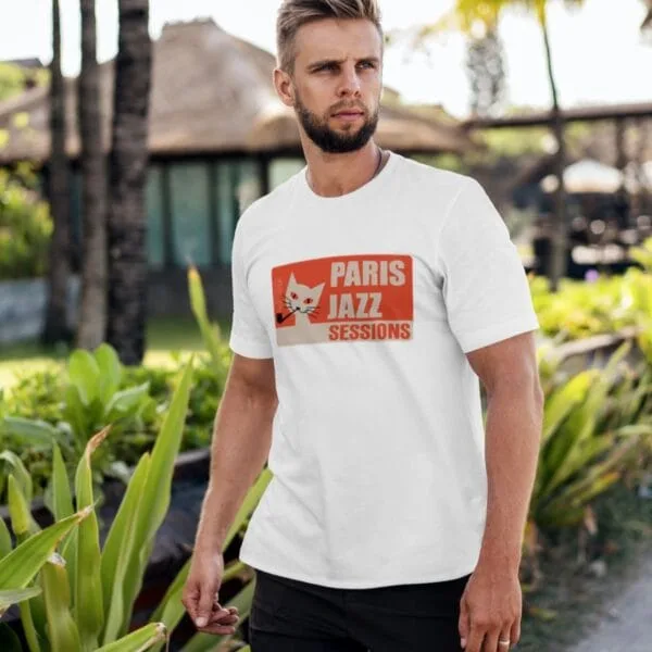Jazz T-Shirt featuring vibrant jazz art; perfect Jazz Lover Gift for fans attending Jazz Festivals or Jazz Clubs. Ideal Jazz Band Tee for musicians, blending Jazz and Blues themes in a stylish Jazz Music Shirt.