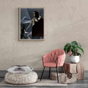 Artwork by Romaine Brooks from the 1920s, capturing her unique voice amidst contrasts and queer legacy. This piece reflects both her personal journey and the vintage allure of the era.