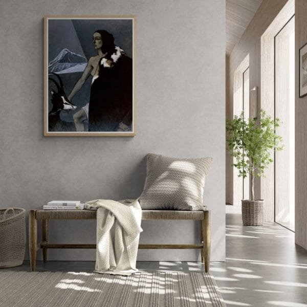 Artwork by Romaine Brooks from the 1920s, capturing her unique voice amidst contrasts and queer legacy. This piece reflects both her personal journey and the vintage allure of the era.