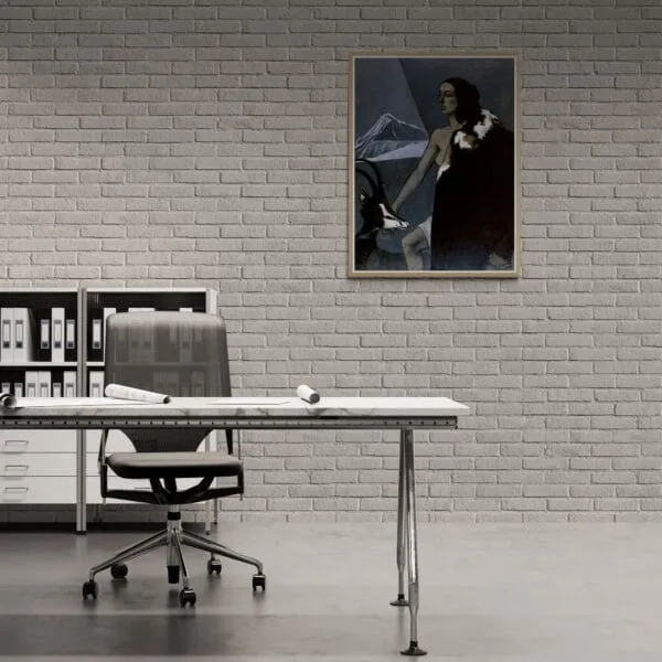 Artwork by Romaine Brooks from the 1920s, capturing her unique voice amidst contrasts and queer legacy. This piece reflects both her personal journey and the vintage allure of the era.
