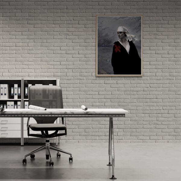 Artwork by Romaine Brooks from the 1920s, capturing her unique voice amidst contrasts and queer legacy. This piece reflects both her personal journey and the vintage allure of the era.