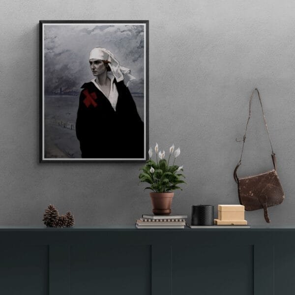 Artwork by Romaine Brooks from the 1920s, capturing her unique voice amidst contrasts and queer legacy. This piece reflects both her personal journey and the vintage allure of the era.