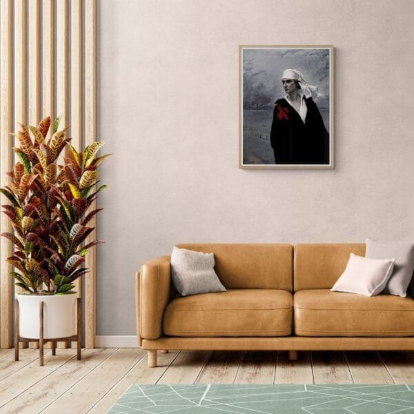 Artwork by Romaine Brooks from the 1920s, capturing her unique voice amidst contrasts and queer legacy. This piece reflects both her personal journey and the vintage allure of the era.