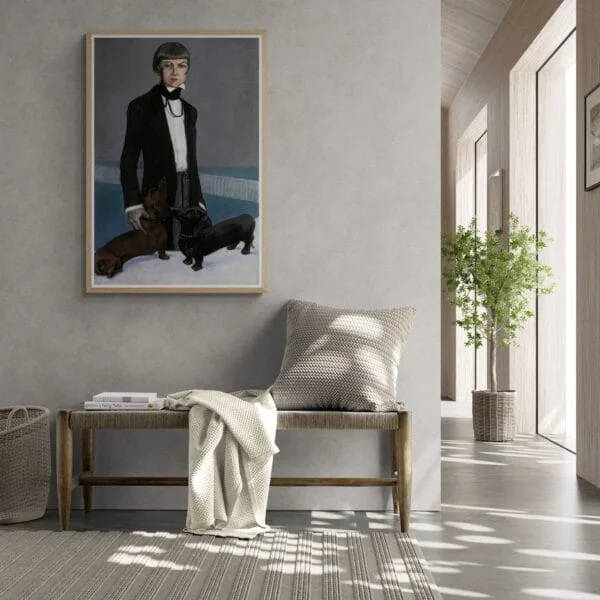 Artwork by Romaine Brooks from the 1920s, capturing her unique voice amidst contrasts and queer legacy. This piece reflects both her personal journey and the vintage allure of the era.