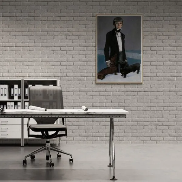 Artwork by Romaine Brooks from the 1920s, capturing her unique voice amidst contrasts and queer legacy. This piece reflects both her personal journey and the vintage allure of the era.