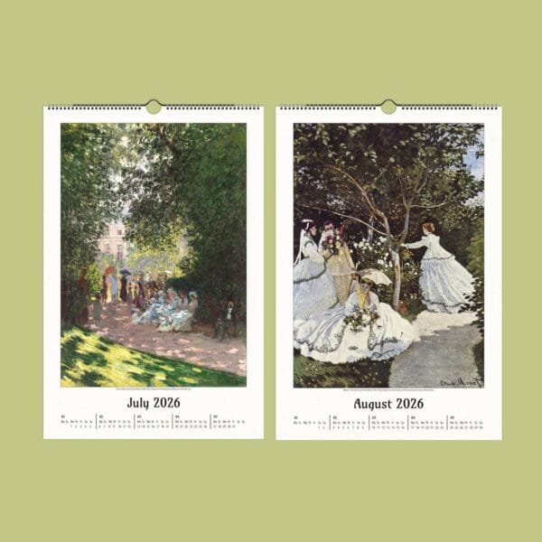 Impressionist calendar: July and August 2026 artworks