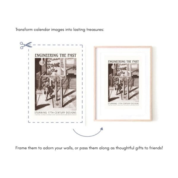Transforming calendar images into framed art.