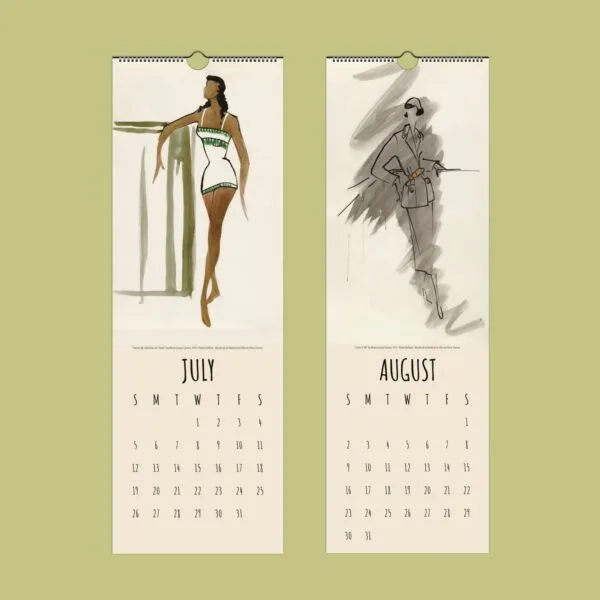 Fashion calendar for July and August.