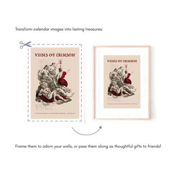 Transform calendar images into framed art gifts.