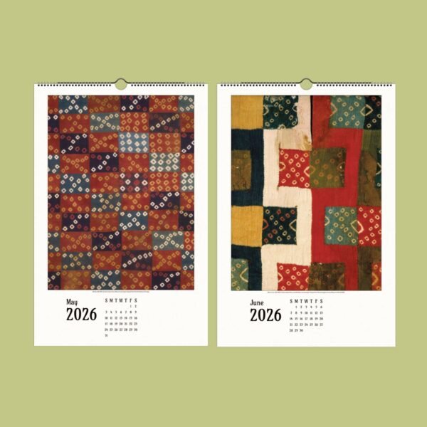 Colorful May June 2026 wall calendar design
