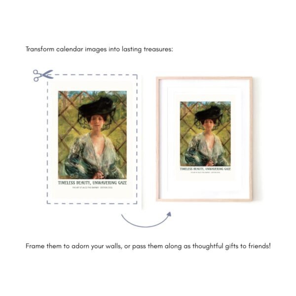 Frame calendar art for lasting wall decor.