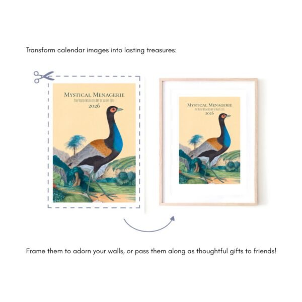 Transform calendar image to framed artwork gift.